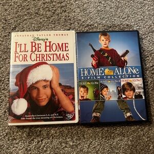 Disney I'll Be Home For Christmas DVD - Red and White Cover